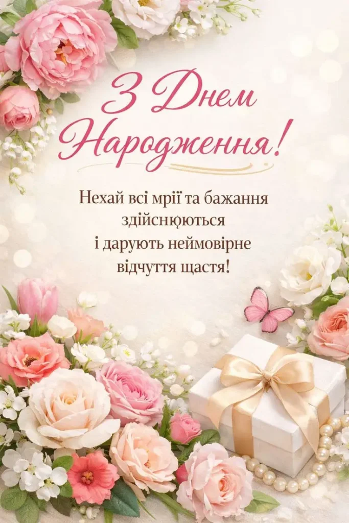 привітання з днем народження дівчинці картинки