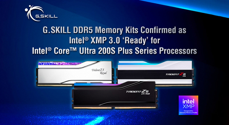 Магія «Плюса»: G.Skill розігнала пам'ять DDR5 до 10000 МТ/с на нових процесорах Intel