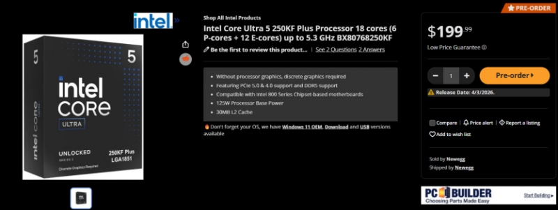 Intel Arrow Lake Refresh здорожчали на 10-17%