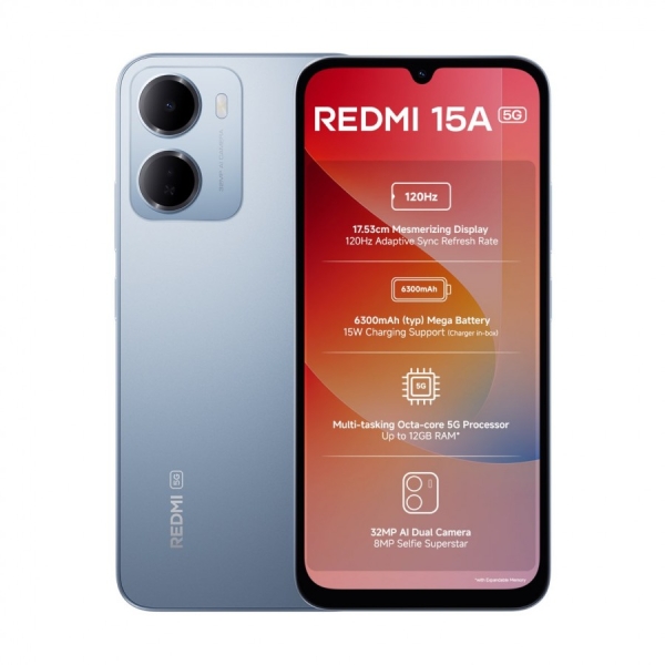 Майже планшет: Xiaomi Redmi 15A за $137 отримав екран 6,9" і батарею 6300 мА•год