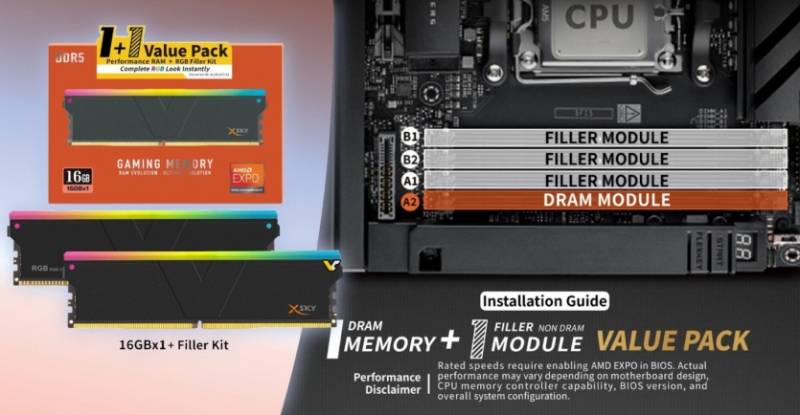 Маркетинг RAM-апокаліпсису: V-Color випустить комплект з одним модулем DDR5 та RGB-підсвіткою замість другого