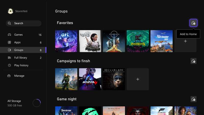 Microsoft оновила інтерфейс Xbox: кастомні кольори, до 10 груп та часткова деактивація Quick Resume