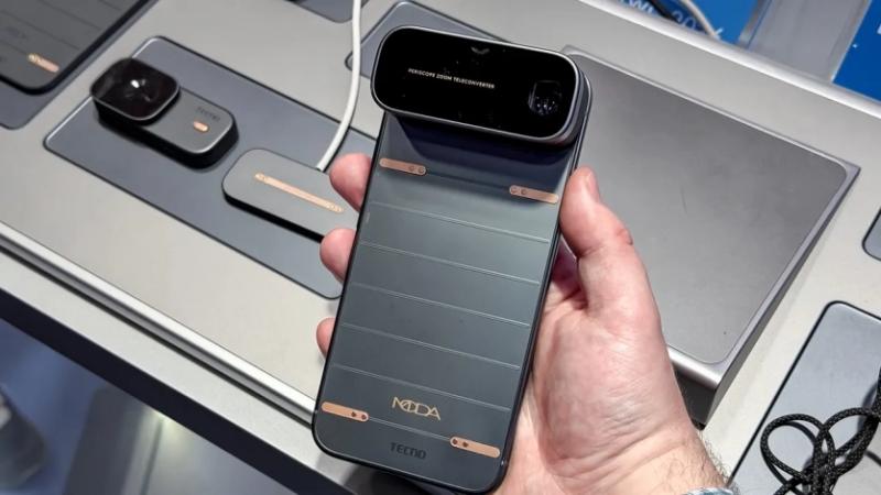 Новий модульний концепт Tecno: телефон, який "примагнічує" все, навіть оптичний об'єктив