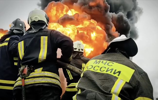 У російському Саратові другу добу горить НПЗ після удару дронів