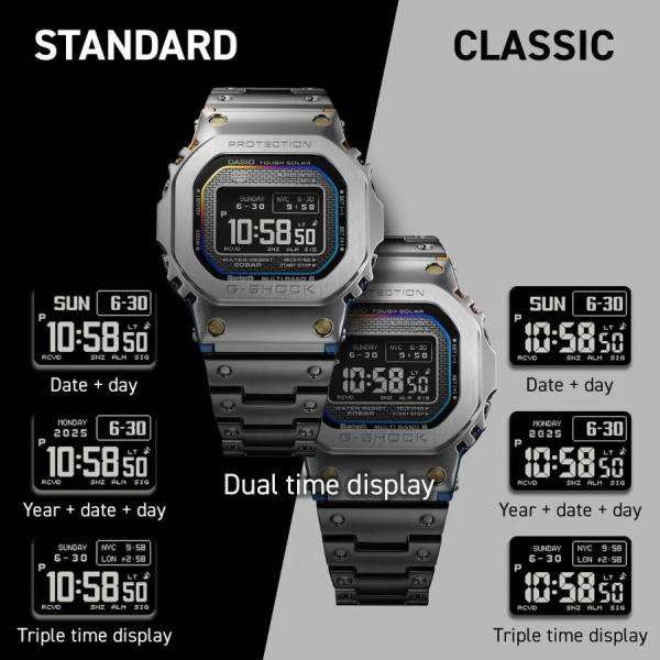 Класичний монохром і райдужний градієнт: Casio випустила суцільнометалевий годинник серії G-Shock з оновленим дизайном