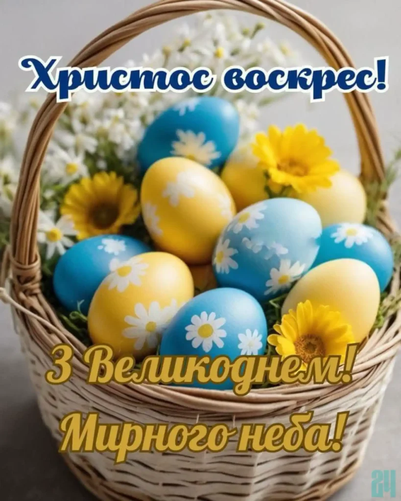 привітання з великоднем 2026 картинки
