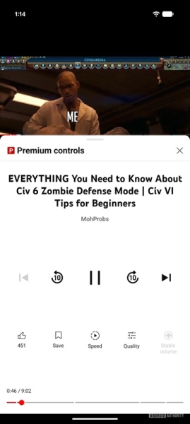 YouTube тестує дві нові функції для Premium-передплатників: "розумне" прискорення та режим для прогулянок або тренувань