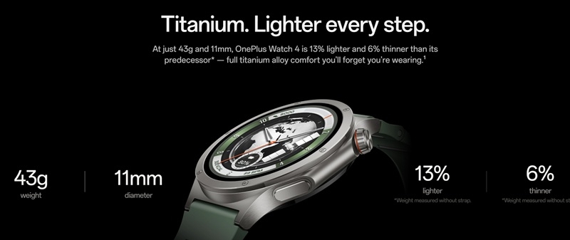 Представлені OnePlus Watch 4 &mdash; титанічні смарт-годинники з глибокою інтеграцією Gemini, яскравим OLED-екраном і відмінною автономністю