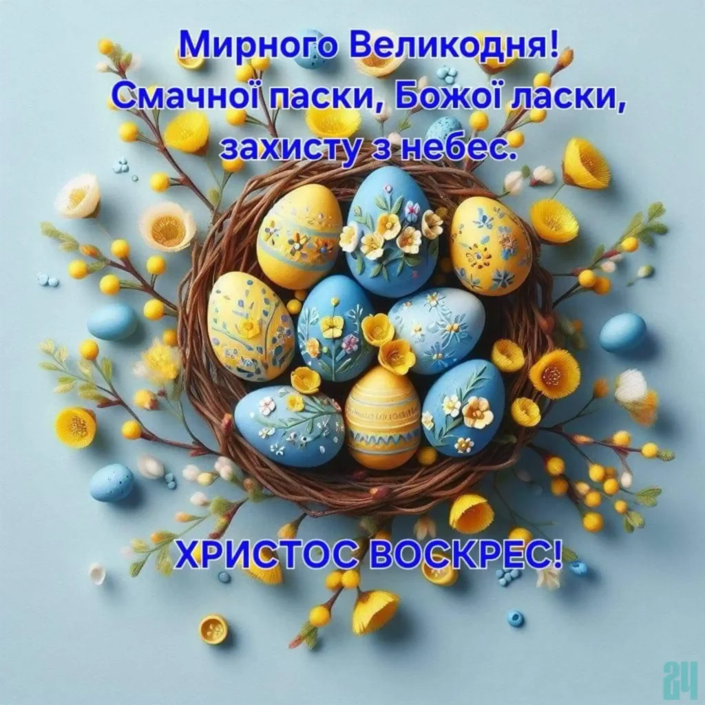 привітання з великоднем картинки