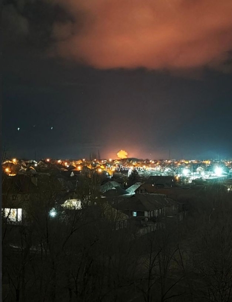 На Луганщині вибухи на об'єктах РФ: ворожі бази зайнялися після прильоту БпЛА