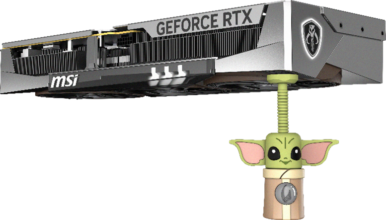 Лише 500 екземплярів: MSI анонсувала колекційну RTX 5080 у стилі Star Wars з Ґроґу в комплекті