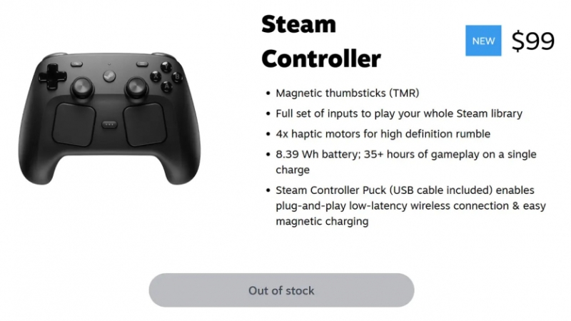 Steam Controller миттєво розкупили й поклали магазин Valve