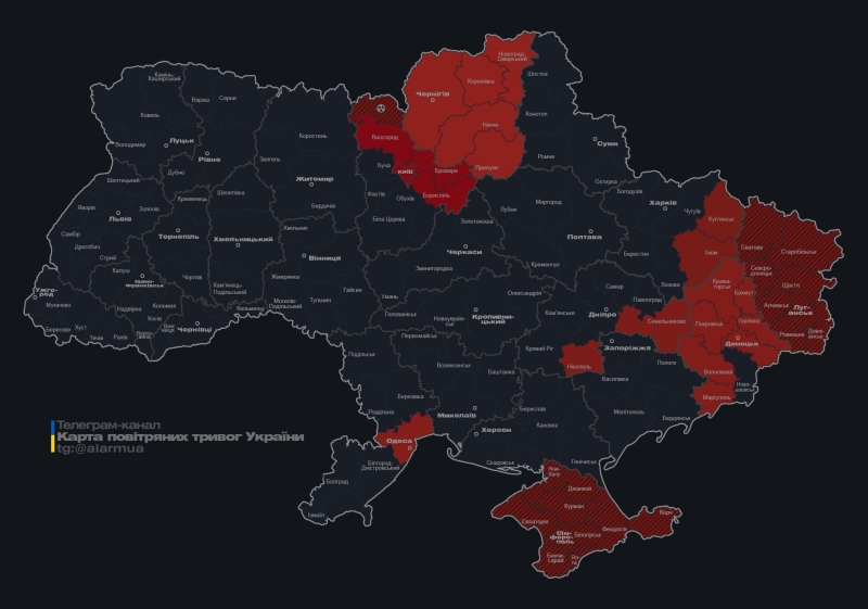 У Києві пролунали вибухи через атаку дронів