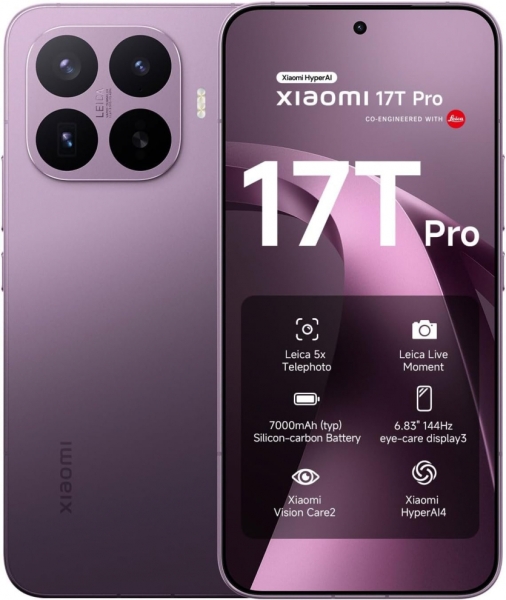Xiaomi 17T та 17T Pro розсекретили до анонсу: 5Х зум, батарея до 7000 мАг і до 1 ТБ сховища