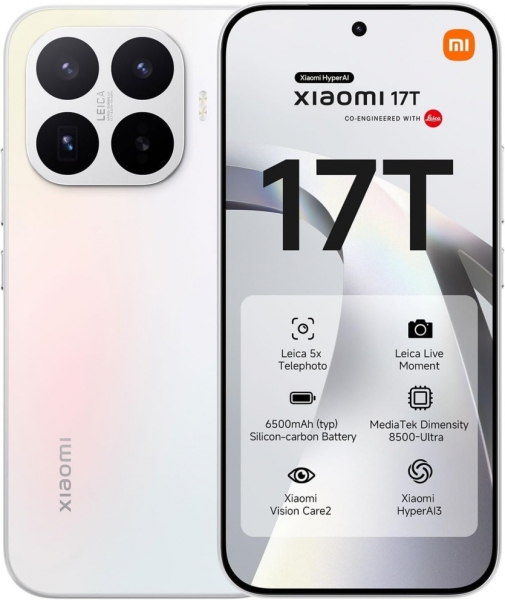 Xiaomi 17T та 17T Pro розсекретили до анонсу: 5Х зум, батарея до 7000 мАг і до 1 ТБ сховища