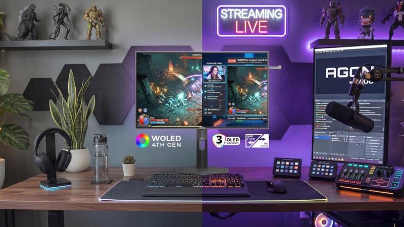 AGON by AOC представила двохрежимний ігровий Tandem WOLED-монітор з частотою до 720 Гц, яскравістю 1500 ніт і ціною в $920
