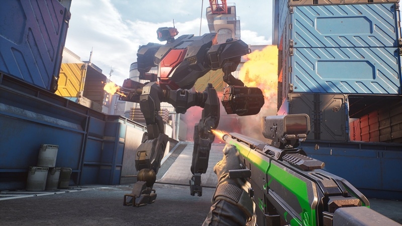 Не Titanfall, але дуже схоже: представлено перший трейлер онлайн-шутера Empulse з величезними роботами і зламаною фізикою