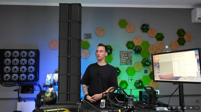 Пасивне охолодження Ryzen 7 9800X3D: модер побудував 110-сантиметровий димар на 3D-принтері
