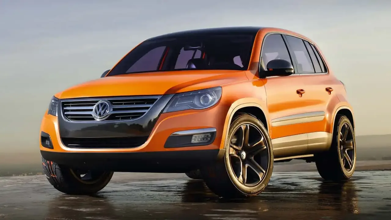 Ювілейні диски та логотип проекції на асфальт Tiguan