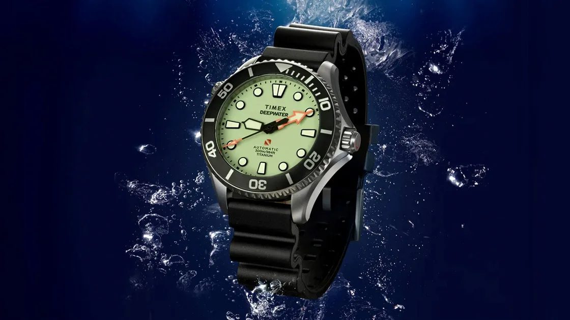 Timex Deepwater Meridian 300 Titanium: титановий дайвер за $1000 з автоматичним гелієвим клапаном