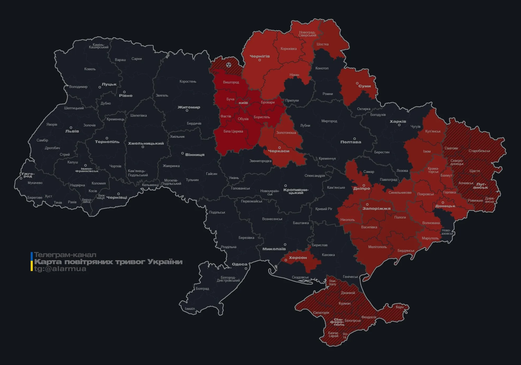 Дим від порушення протиповітряної оборони під атакою
