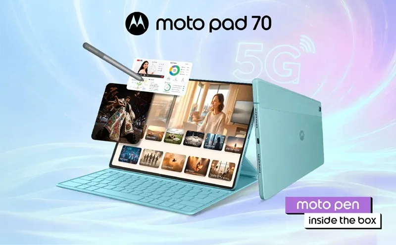 Дисплей планшета Moto Pad 70 з роздільністю 2.5K