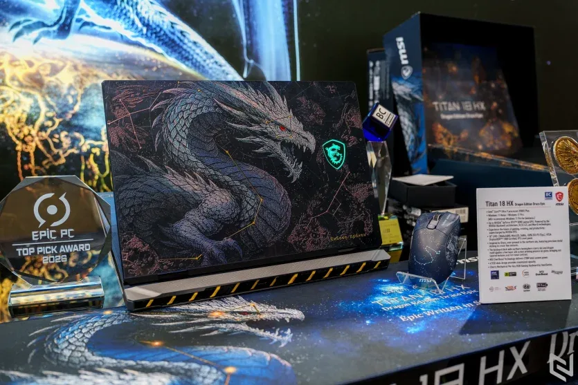 MSI Titan 18 HX Dragon Edition: ювілейний геймерський ноутбук за $7000 з екстремальними характеристиками