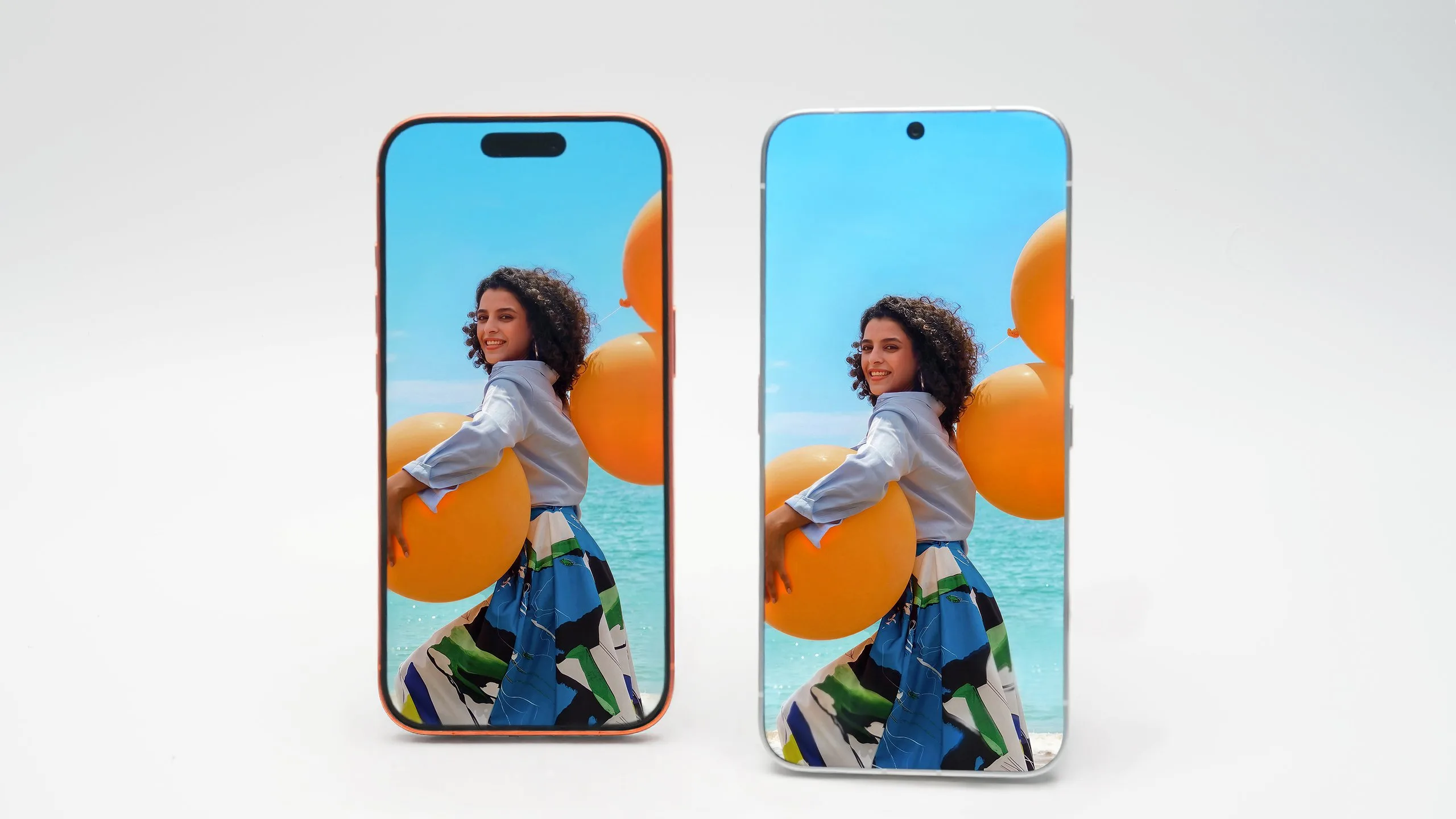 Порівняння рамок смартфонів Apple, Samsung та Tecno