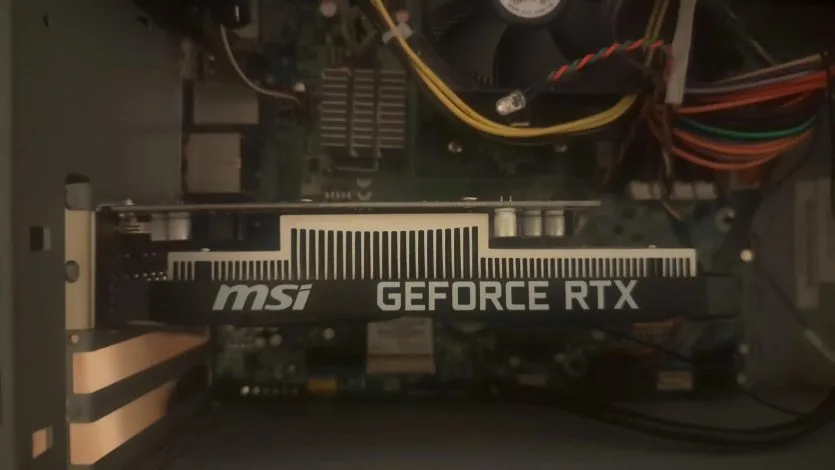 Цінник на RTX 3050 у комісійному магазині