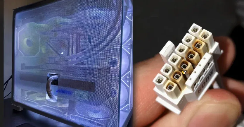 RTX 5090 згорів попри модифікацію корпусу: як гарячий кабель знищив відеокарту
