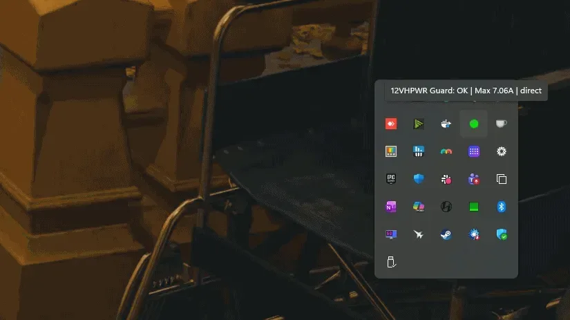 Значок програми захисту в системному треї Windows