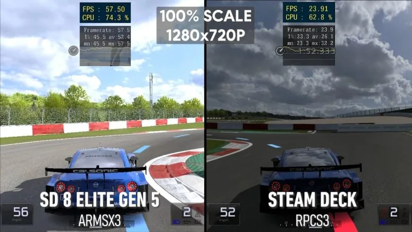 Фреймрейт Gran Turismo 5 у тесті емуляції