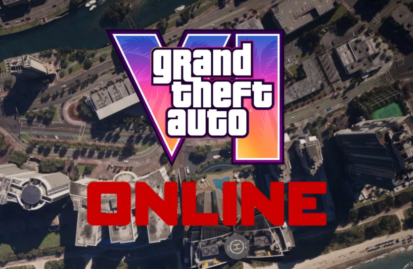 логотип Grand Theft Auto VI на чорному фоні