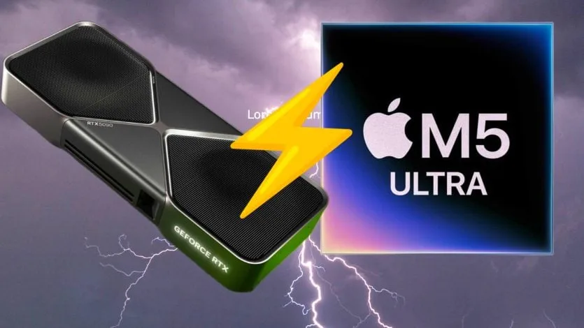 Apple M5 Ultra перевершує NVIDIA RTX 5080 у тесті Blender — результати вражають