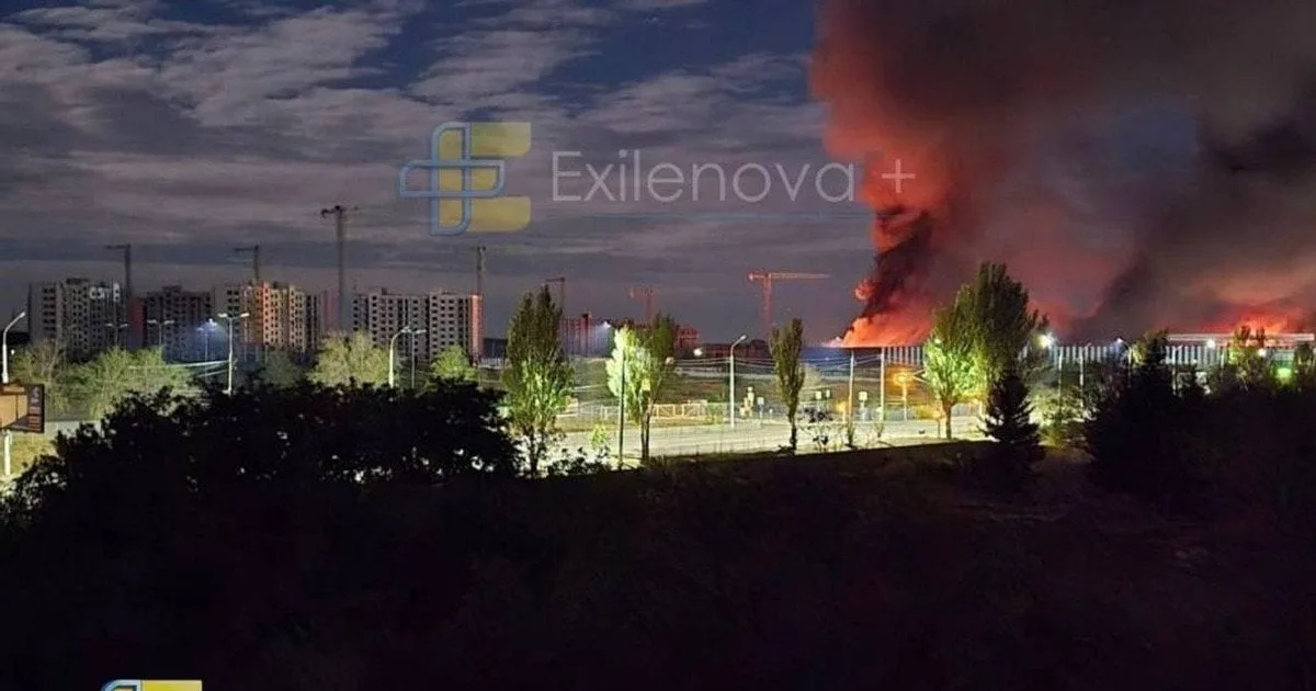Пожежа на військовому об'єкті окупантів у Луганську