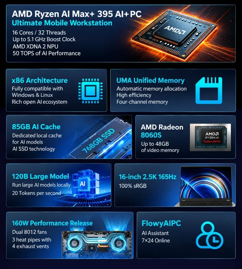 Процесор AMD Ryzen AI Max+ 395 в розрізі