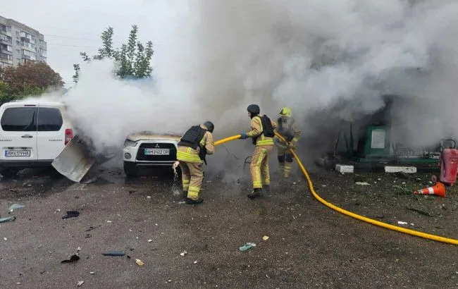 Російський удар по автозаправці в Житомирській області