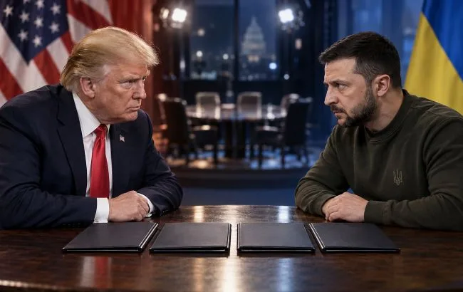 Дональд Трамп під час обговорення питань України