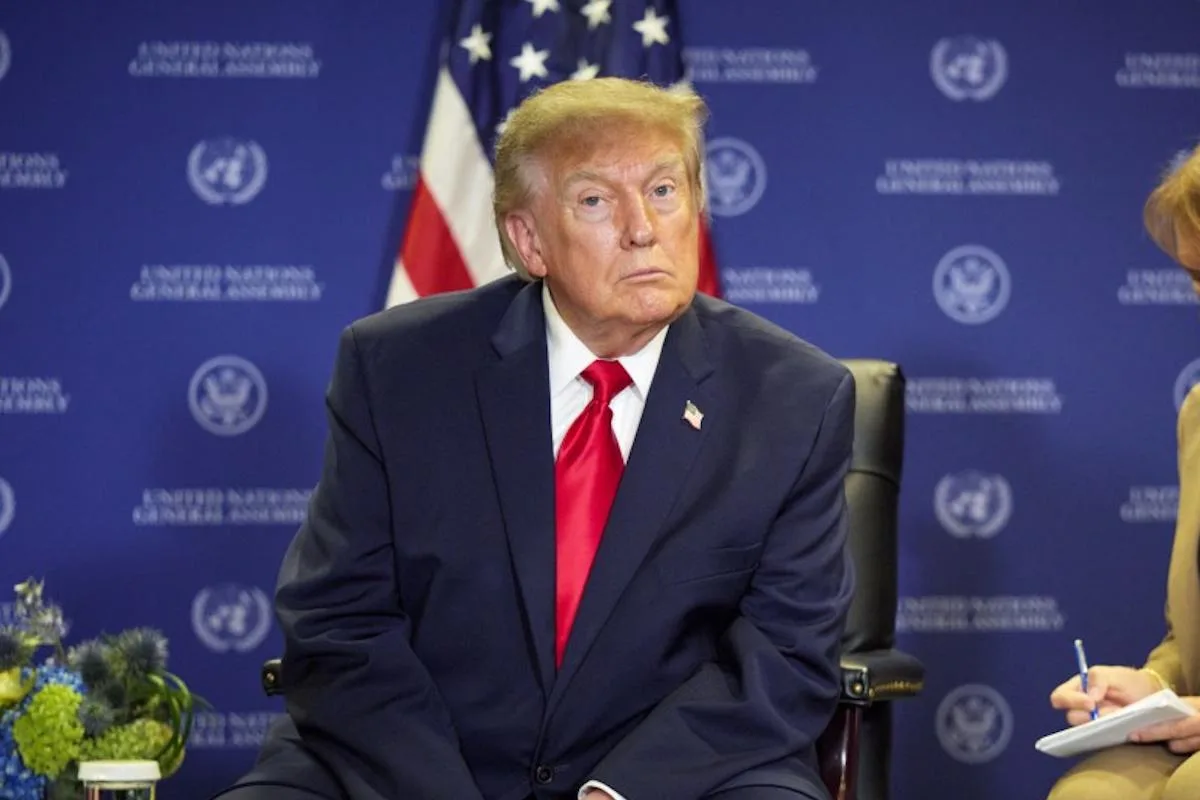 Дональд Трамп під час передвиборчого мітингу в Небрасці