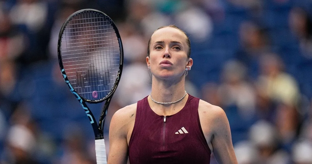 Еліна Світоліна під час матчу на турніру в Ухані