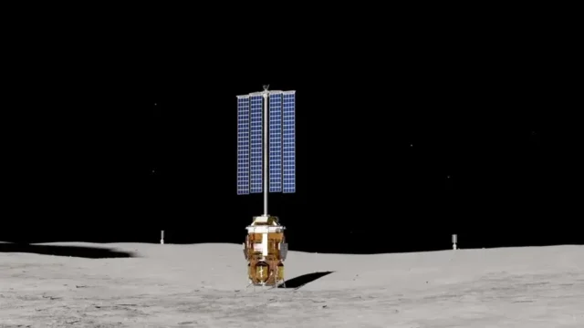 Blue Origin розробляє 20-метрову місячну сонячну станцію для південного полюса