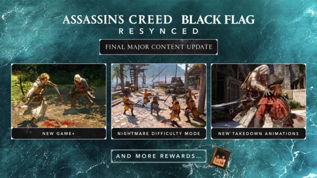 Assassin’s Creed Black Flag Resynced отримав масштабне оновлення з режимом NG+ та новою складністю