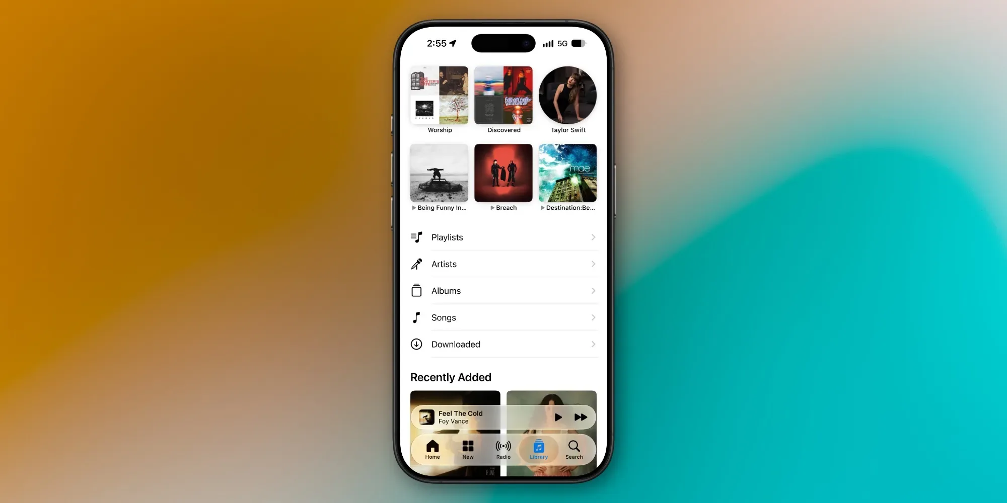Новий інтерфейс музичного сервісу Apple