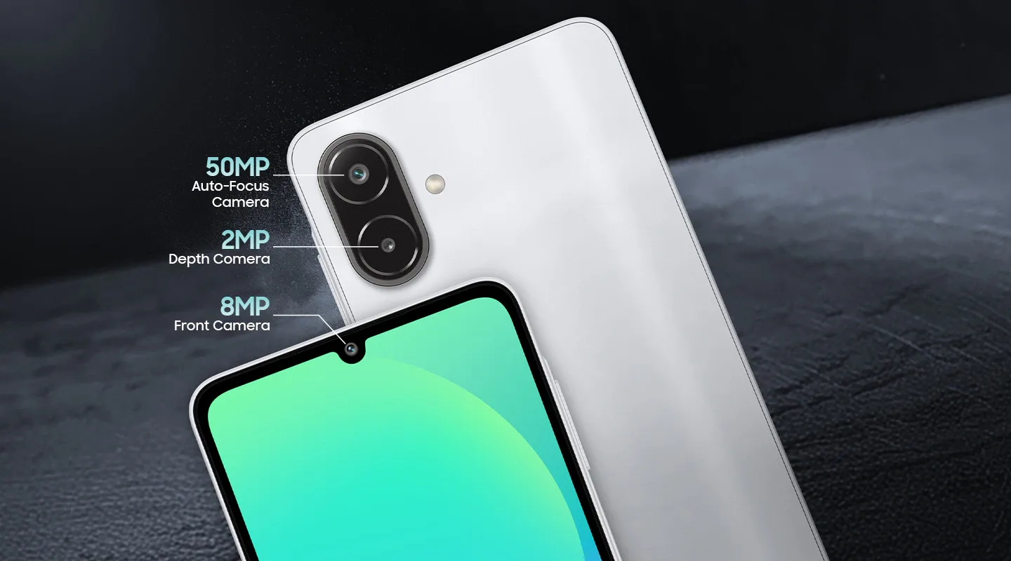 Основна камера 50 Мп на Galaxy F08 темно-синього кольору