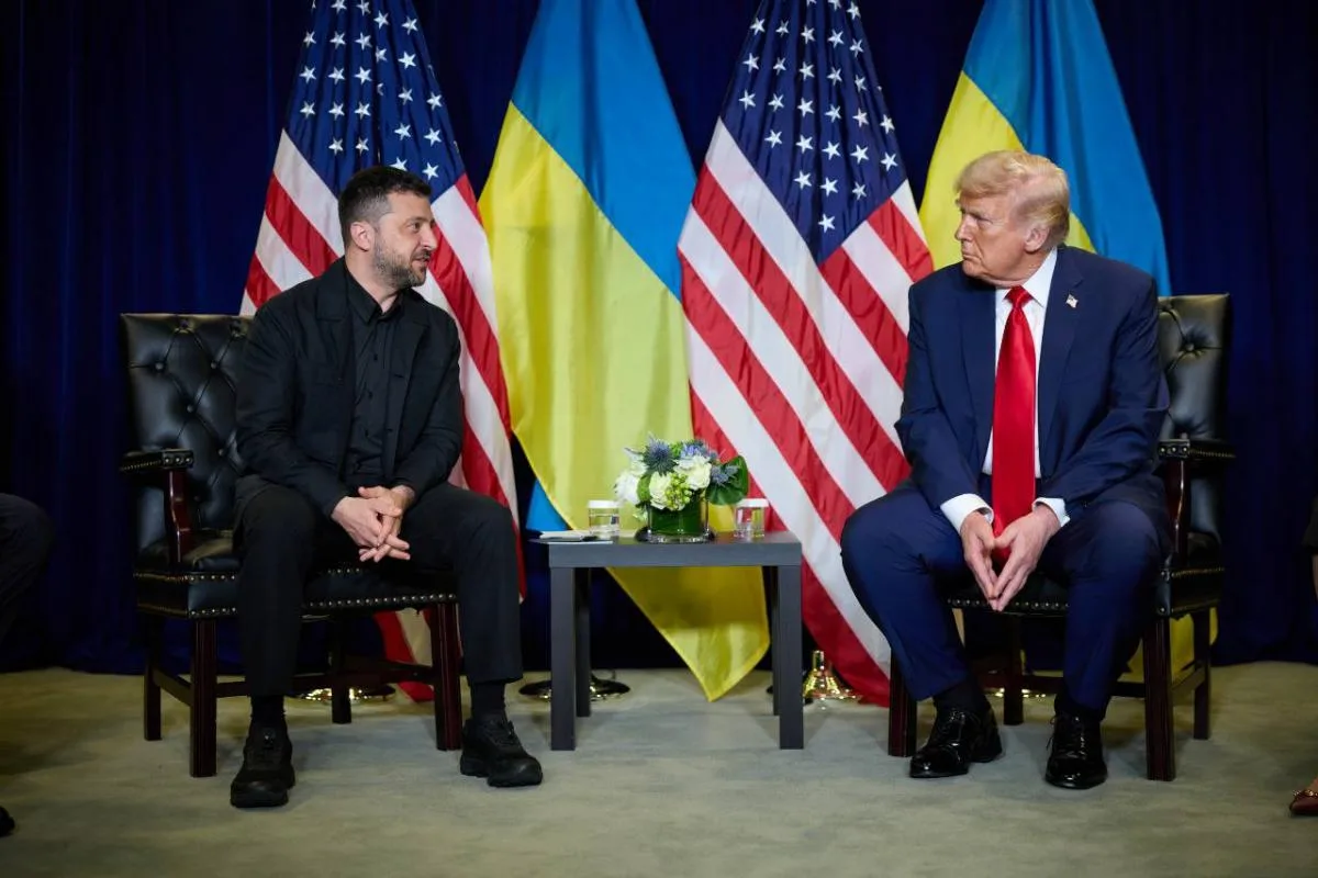 Президент Зеленський під час інтерв'ю телеканалу