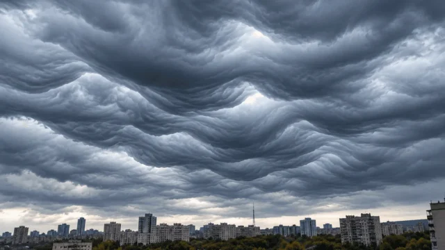 Рідкісні хмари Asperitas: як харків’яни побачили «океан» у небі